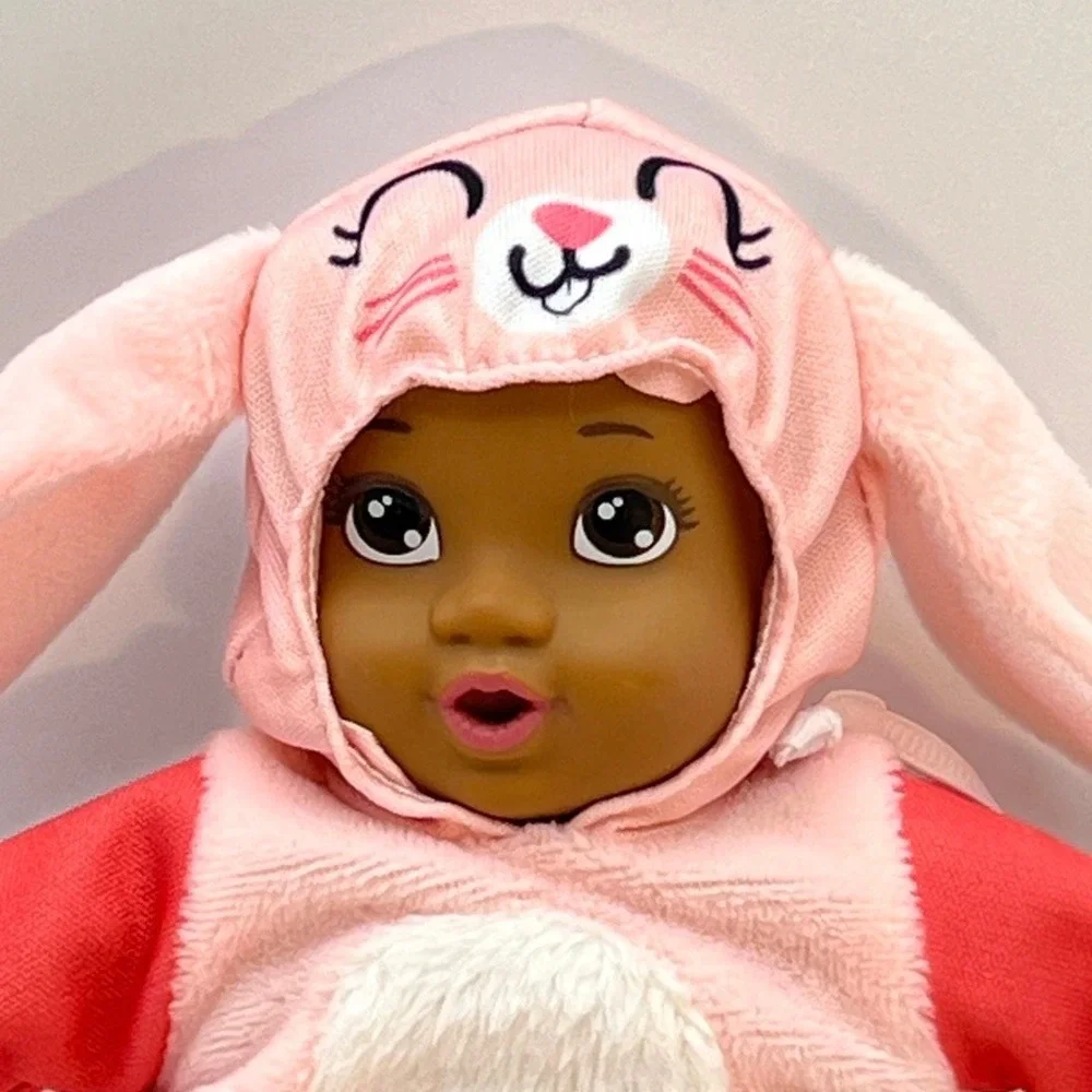 Jakks Pacific Baby Doll Pink Easter Bunny African American With Tag 9 Inch 2019